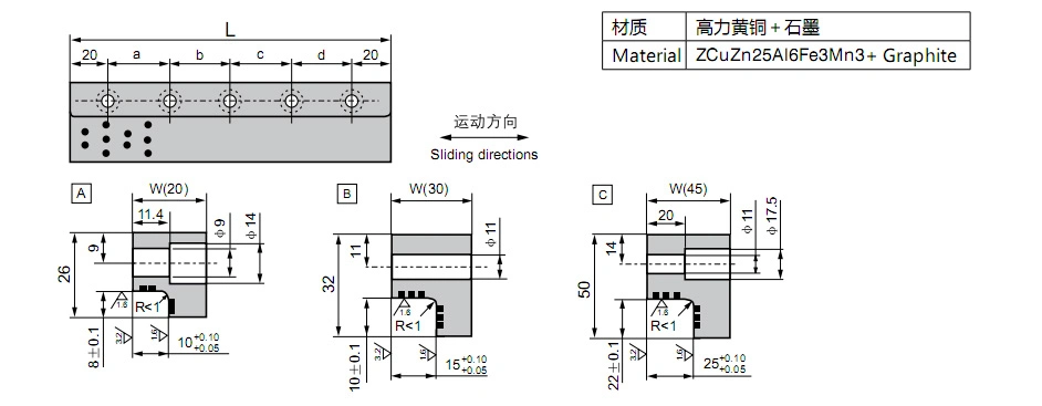 Bronze Plate with Solid Lubricating Bearing Bush Bronze Bushings Oilless Bearing