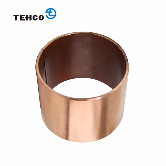 Forest Machine FB090 Oilless Bearing Made of CuSn8P with Diamonf Oil Sockets Wrapped Bronze Sliding Self Lubricating Bushing