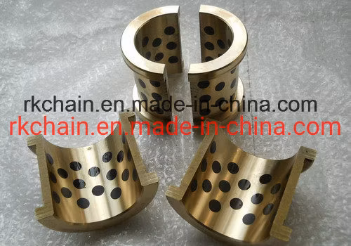 Bucha de mancal sem óleo Arruela de pressão de bronze com bucha de bucha de grafite